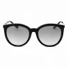 Michael Kors MK-2208 Damskie Przesadnie Kwadratowe Okulary Przeciwsłoneczne Czarny Gradient Szary 55mm