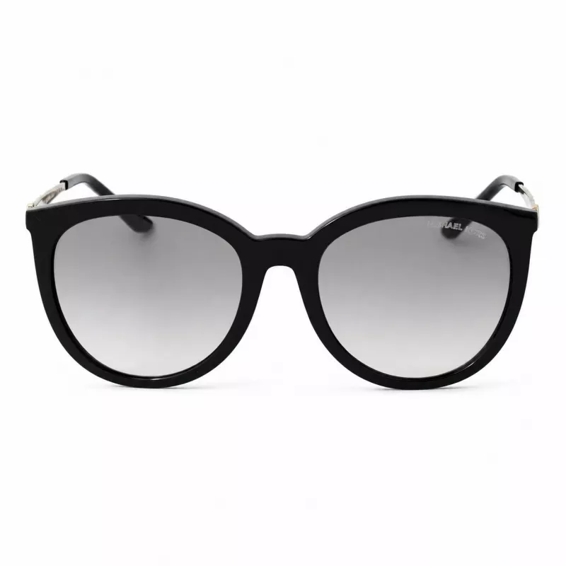 Michael Kors MK-2208 Damskie Przesadnie Kwadratowe Okulary Przeciwsłoneczne Czarny Gradient Szary 55mm