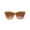 Okulary przeciwsłoneczne Michael Kors MK2182U dla kobiet - oprawka z ciemnego szylkretowego acetatu, brązowe soczewki gradientowe, 55 mm