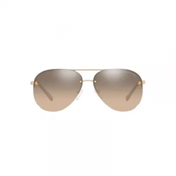 Michael Kors Damskie Przesadnie Kwadratowe Okulary Przeciwsłoneczne MK1135B10143D - Soczewki Gradientowe Szare, Oprawa z Czarnego Octanu