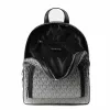 Plecak Michael Kors Rhea dla kobiet 28x23x10 cm Czarny Signature Canvas