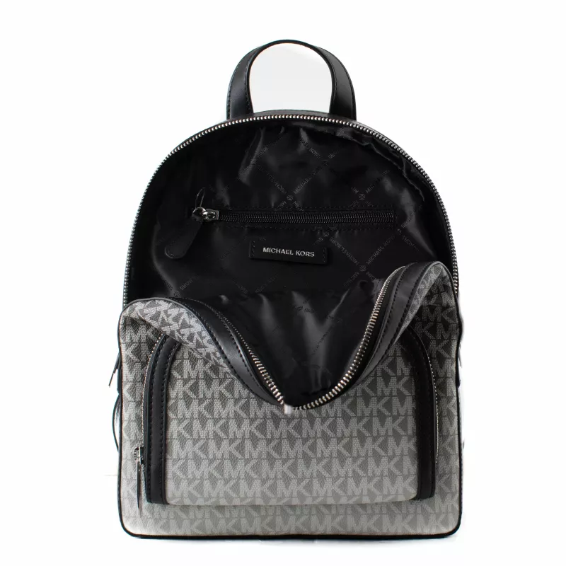 Plecak Michael Kors Rhea dla kobiet 28x23x10 cm Czarny Signature Canvas