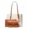 Zestaw torebek Michael Kors Women's Saffiano Leather – Torebka i portfel (Vanilla) – Model 35F3GCFT9TVAN