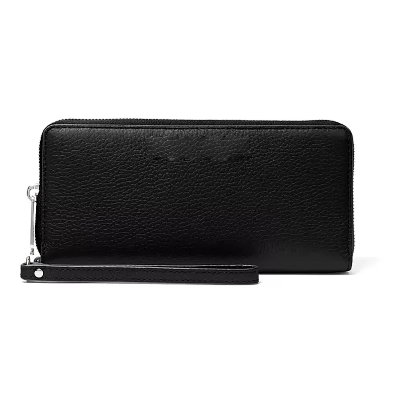 MICHAEL KORS Damski Portfel i Etui na Telefon ze Skóry Saffiano, Czarny (Jet Set Travel) - 35S6STVE9LBLA