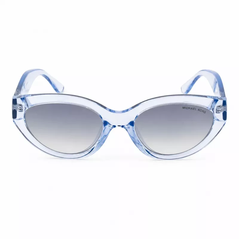 Michael Kors Damskie Niebieskie Kwadratowe Okulary Przeciwsłoneczne MK2253USKYBLU 53mm