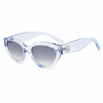 Michael Kors Damskie Niebieskie Kwadratowe Okulary Przeciwsłoneczne MK2253USKYBLU 53mm