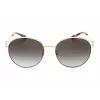 Okulary przeciwsłoneczne Michael Kors damskie MK1119-10148G Kwadratowa przezroczysta szara oprawka soczewki gradientowe szare 57/16/140 mm