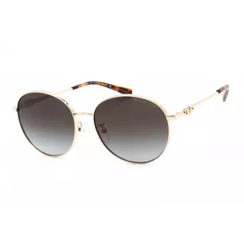 Okulary przeciwsłoneczne Michael Kors damskie MK1119-10148G Kwadratowa przezroczysta szara oprawka soczewki gradientowe szare 57/16/140 mm