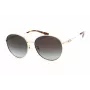 Okulary przeciwsłoneczne Michael Kors damskie MK1119-10148G Kwadratowa przezroczysta szara oprawka soczewki gradientowe szare 57/16/140 mm