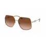 Okulary przeciwsłoneczne Michael Kors damskie MK1127J10143B różowo-złota oprawa metalowa brązowe soczewki gradientowe 59mm