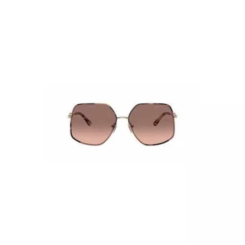 Okulary przeciwsłoneczne Michael Kors damskie MK1127J110813 - Oprawka z acetatu w kolorze szylkretu, brązowe soczewki gradientowe, 59 mm