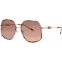 Okulary przeciwsłoneczne Michael Kors damskie MK1127J110813 - Oprawka z acetatu w kolorze szylkretu, brązowe soczewki gradientowe, 59 mm