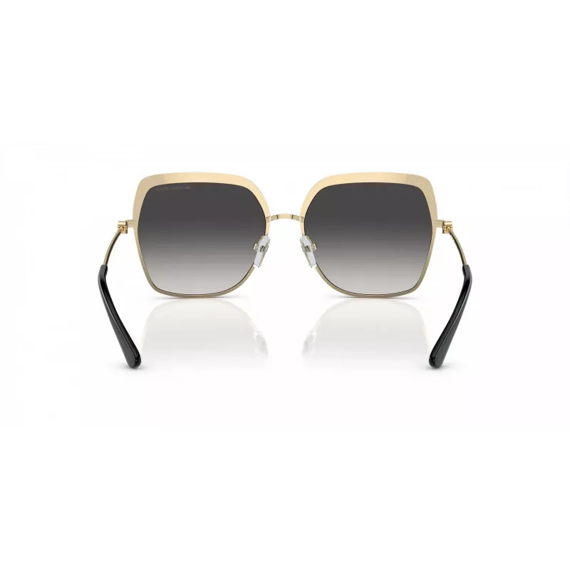 Okulary przeciwsłoneczne Michael Kors dla kobiet MK1141-10148G Różowe Złoto Oprawka Motyl Szare Soczewki Gradientowe 57mm
