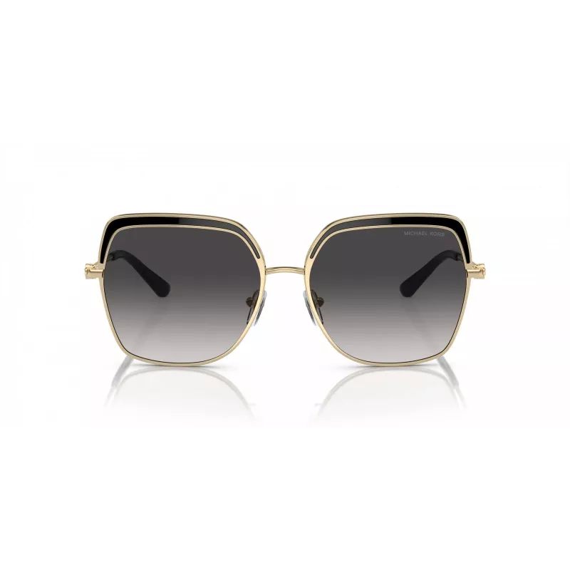 Okulary przeciwsłoneczne Michael Kors dla kobiet MK1141-10148G Różowe Złoto Oprawka Motyl Szare Soczewki Gradientowe 57mm
