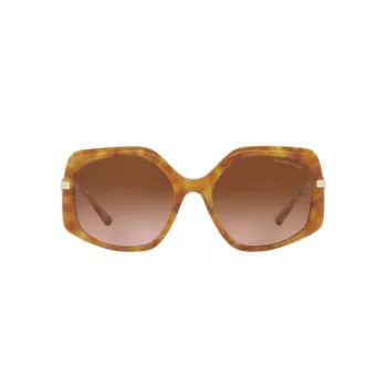 Okulary przeciwsłoneczne Michael Kors damskie MK217739153B5 oprawka ciemny szylkret soczewki brązowy gradient 56mm