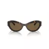 Okulary przeciwsłoneczne Michael Kors dla kobiet MK2198-300673, oprawka z ciemnego szylkretowego acetatu, brązowe soczewki gradientowe 59 mm