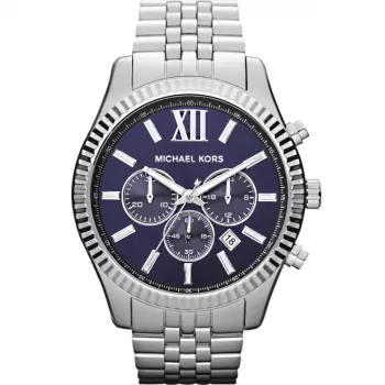 Zegarek męski Michael Kors MK8280 Chronograf 45mm Stal nierdzewna Niebieska tarcza