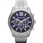 Zegarek męski Michael Kors MK8280 Chronograf 45mm Stal nierdzewna Niebieska tarcza