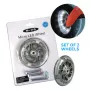 Kółka do hulajnogi Micro Maxi z diodami LED - 120 mm, PU, łożyska ABEC 9, wielokolorowe, zestaw 2 szt.