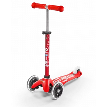 Micro Mini Deluxe LED - Luminous Wheels - ECO Mint 3-Wheel Kick Scooter