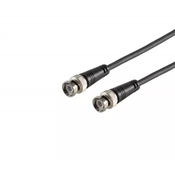 MICROCONNECT BNC Męski do BNC Męski Kabel Koncentryczny RG-59, 75 Ohm, 1m, Czarny