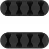 Microconnect CABLEMANA-16 Organizer kabli, samoprzylepny, 5 kanałów, czarny, 2 sztuki