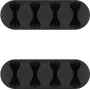 Microconnect CABLEMANA-16 Organizer kabli, samoprzylepny, 5 kanałów, czarny, 2 sztuki