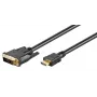 MicroConnect DVI-D Męski na HDMI Męski Kabel Adapterowy 0.5m Czarny
