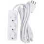 Microconnect GRU033WDK Przedłużacz zasilający 3m – 3 gniazda Schuko, 16A, 3680W, do użytku wewnętrznego, biały