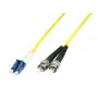 MicroConnect LC/PC do ST/PC 10m 9/125 Single-Mode Duplex Fiber Patch Cable