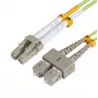 MICROCONNECT LC/UPC-SC/UPC 10m OM5 Kabel Światłowodowy Patch