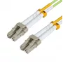 MICROCONNECT LC/UPC do LC/UPC OM5 Duplex Fiber Patch Cable 100m – Lime Green LSZH