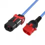 Kabel zasilający MICROCONNECT C13 IEC Lock+ - C14 1,5 m czarny