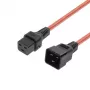 MICROCONNECT Przewód zasilający C19 IEC Lock - C20, 2m, czarny, 16A 250V, blokada IEC C20 do C19