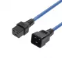 MICROCONNECT Powercord C19 IEC Lock - C20, 2m, 16A, Locking C19 do C20, Czarny