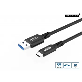 MICROCONNECT Premium USB-C na USB-A Kabel 1m Czarny