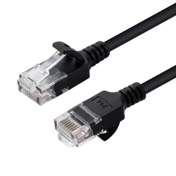 MICROCONNECT U/UTP CAT6 0,3 m czarny cienki kabel krosowy Ethernet