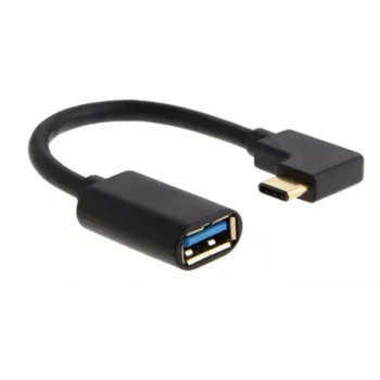 MICROCONNECT Kabel USB-C kątowy męski do USB 3.0 Type-A, 0,5m, czarny