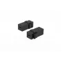 MICROCONNECT USB-C żeńsko-żeński adapter Keystone, USB 3.2 Gen 2, 10Gbps, 100W PD, DisplayPort Alt Mode, czarny