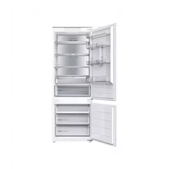 Midea MDRE554FGD01D Wbudowana lodówka kombinowana, No Frost, 403 L, Biała, Klasa energetyczna D
