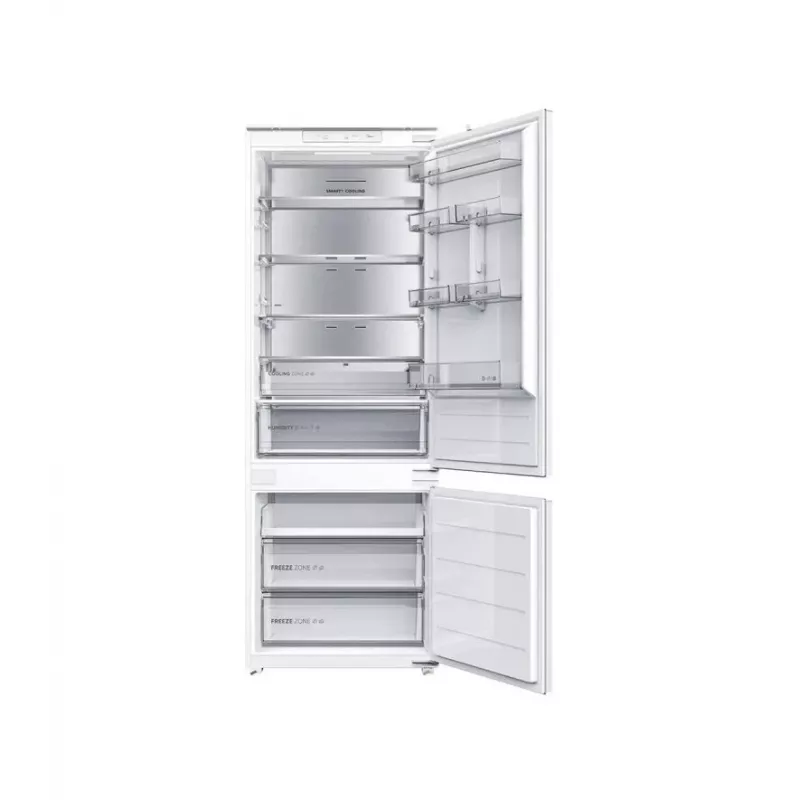 Midea MDRE554FGD01D Wbudowana lodówka kombinowana, No Frost, 403 L, Biała, Klasa energetyczna D