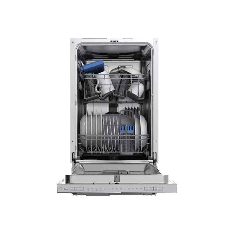 Midea MDWEB1004LS-W Robot Sprzątający z Nawigacją Laserową LDS, Siłą Ssania 4000 Pa, Mopowaniem Sonicznym, Baterią 5200 mAh, Sterowanie Aplikacją i Głosem, Biały
