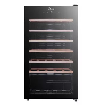 Midea Wine Cooler MDRW150FGG22W Freestanding 34 Butelki Czarny