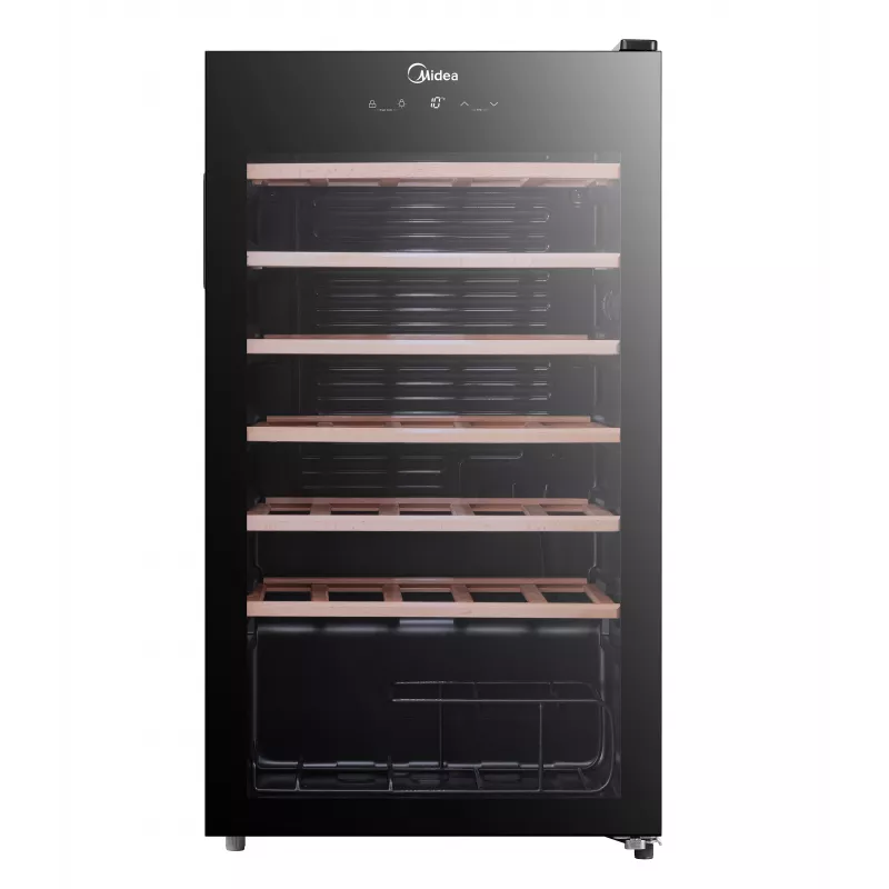 Midea Wine Cooler MDRW150FGG22W Freestanding 34 Butelki Czarny