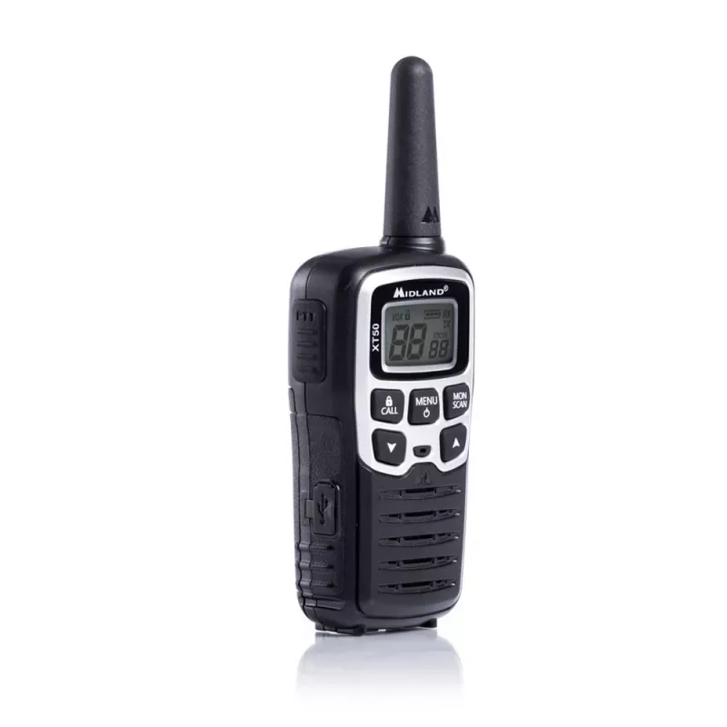 Midland XT50 2x PMR446 Przenośne Radio Dwukierunkowe Szary