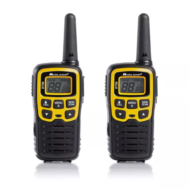 Midland XT50 Adventure Two-Way Radio 24 Channels 446.00625 - 446.09375 MHz Black, Grey