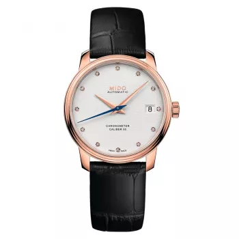 MIDO Baroncelli III Chronometer Automatic Watch M027208360360 34mm Rose Gold PVD