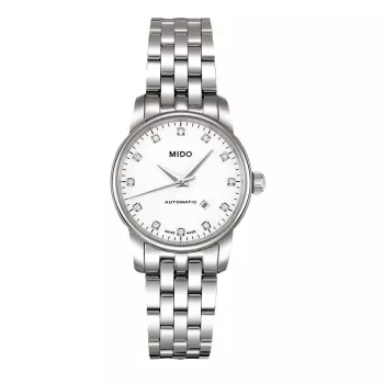 MIDO Baroncelli III Automatyczny Zegarek Damski 29mm Stal Szlachetna Antracytowa Tarcza M76004661
