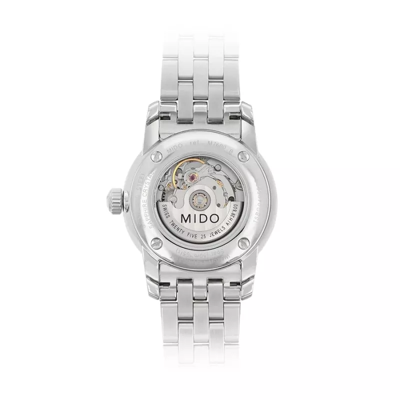 MIDO Baroncelli Lady Automatic Watch M76004181 29mm Stainless Steel White Mother-of-Pearl
