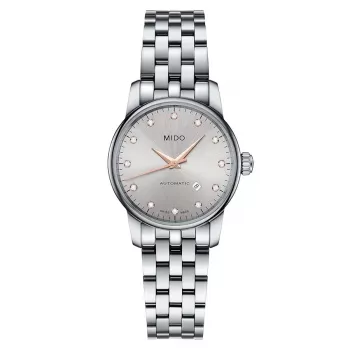 MIDO Baroncelli Lady Automatic Watch M76004671 29mm Stainless Steel Silver Dial